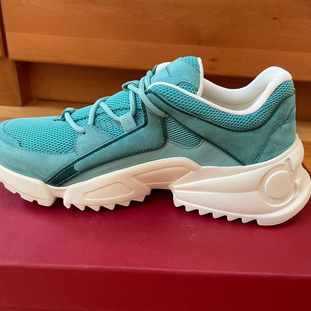 Blue Skylar Sneaker from Salvatore Ferragamo - Picture 7 of 13